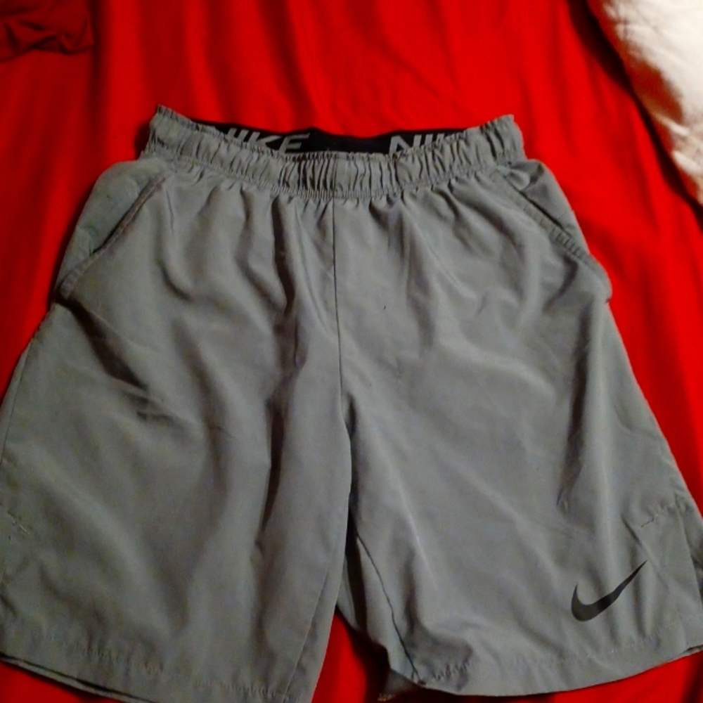 Nike Running Shorts, Dri Fit, Standard Fit, Gray, Small